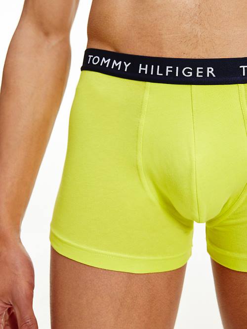 Brown Tommy Hilfiger 3-Pack Logo Waistband Trunks Men's Underwear | TH736KBU