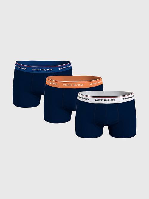 Brown Tommy Hilfiger 3-Pack Premium Essential Trunks Men\'s Underwear | TH295VYB