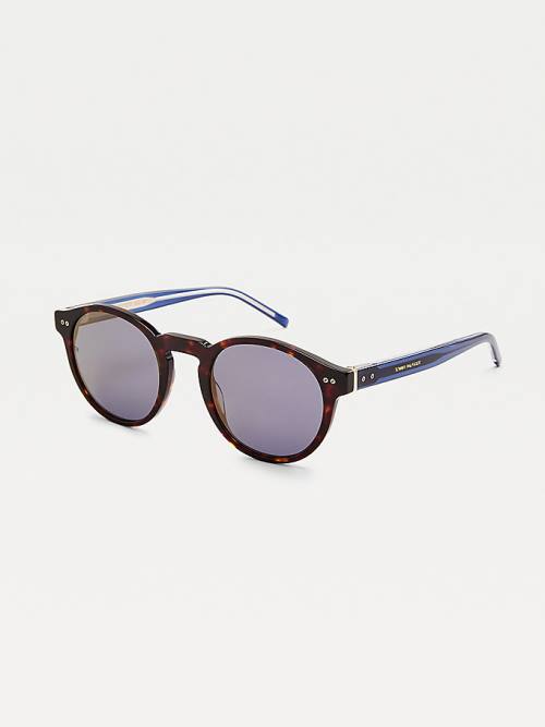 Brown Tommy Hilfiger Acetate Men's Sunglasses | TH917TMB