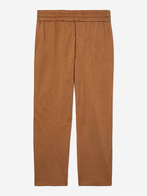 Brown Tommy Hilfiger Adaptive Stretch Bay Joggers Women's Pants | TH541HKV