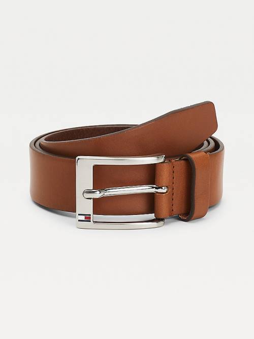 Brown Tommy Hilfiger Leather Men\'s Belts | TH195DTR