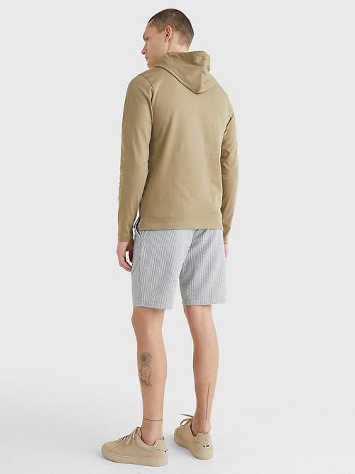 Brown Tommy Hilfiger Lightweight Men's Hoodie | TH641LMO