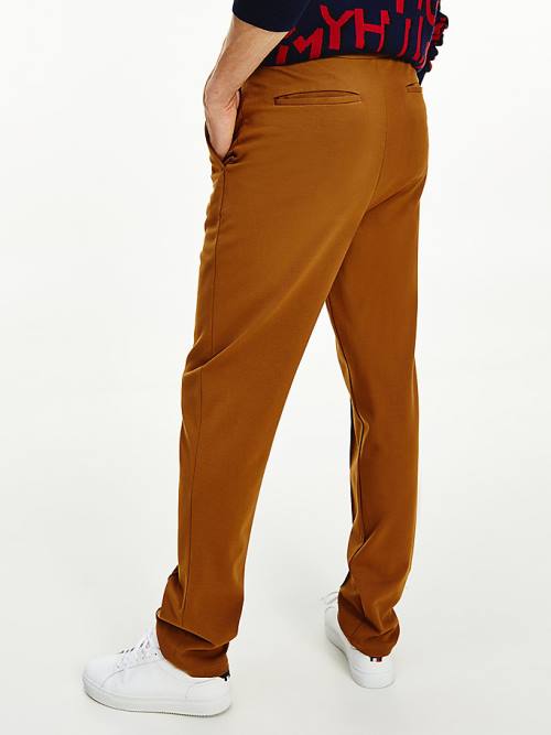 Brown Tommy Hilfiger Pull-On Relaxed Men's Pants | TH156LQX