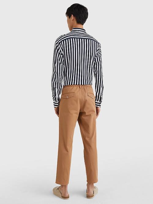 Brown Tommy Hilfiger Utility Relaxed Fit Men's Pants | TH243EBQ