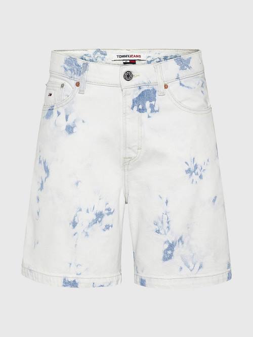 Denim Tommy Hilfiger Betsy Acid Wash Bermuda Women's Shorts | TH472HEF