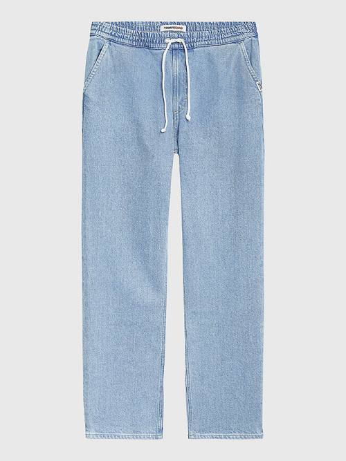 Denim Tommy Hilfiger Betsy Drawstring Faded Jogger Women's Jeans | TH296QFX