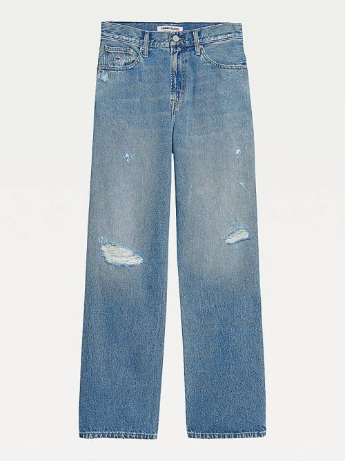 Denim Tommy Hilfiger Betsy Mid Rise Straight Hemp Women's Jeans | TH627ZJH