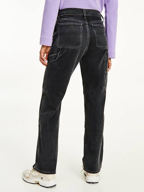 Denim Tommy Hilfiger Betsy Mid Rise Straight Carpenter Women's Jeans | TH648BDY