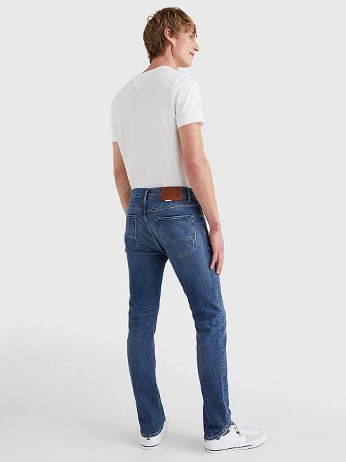 Denim Tommy Hilfiger Bleecker Slim Faded Men's Jeans | TH421YEF