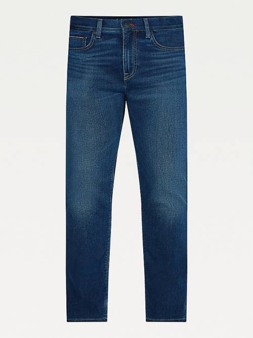 Denim Tommy Hilfiger Bleecker Slim Faded Men's Jeans | TH480QLW