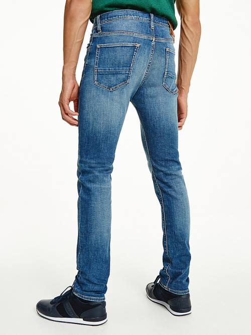 Denim Tommy Hilfiger Bleecker Slim Faded Men's Jeans | TH653ZJB