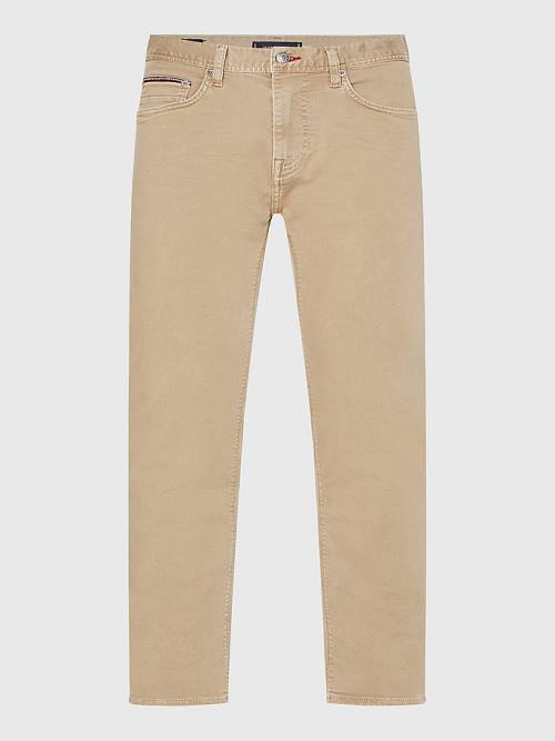 Denim Tommy Hilfiger Bleecker Slim Solid Colour Men's Jeans | TH824CQS