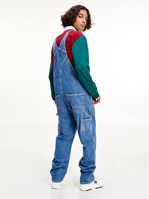 Denim Tommy Hilfiger Carpenter Denim Dungarees Men's Jeans | TH357YCN