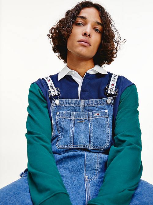 Denim Tommy Hilfiger Carpenter Denim Dungarees Men's Jeans | TH357YCN