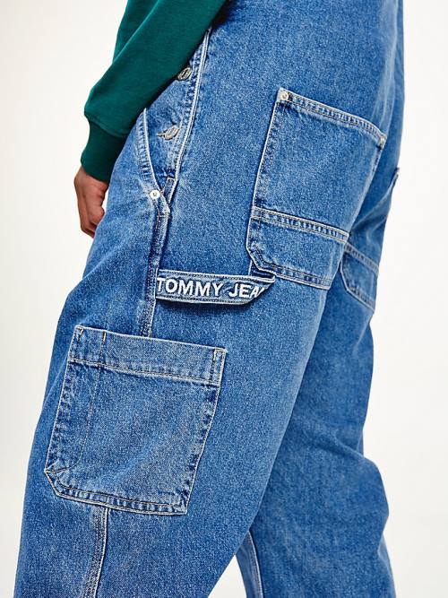 Denim Tommy Hilfiger Carpenter Denim Dungarees Men's Jeans | TH357YCN