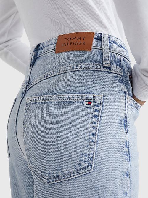 Denim Tommy Hilfiger Classics High Rise Straight Faded Let-Down Women's Jeans | TH123UPL