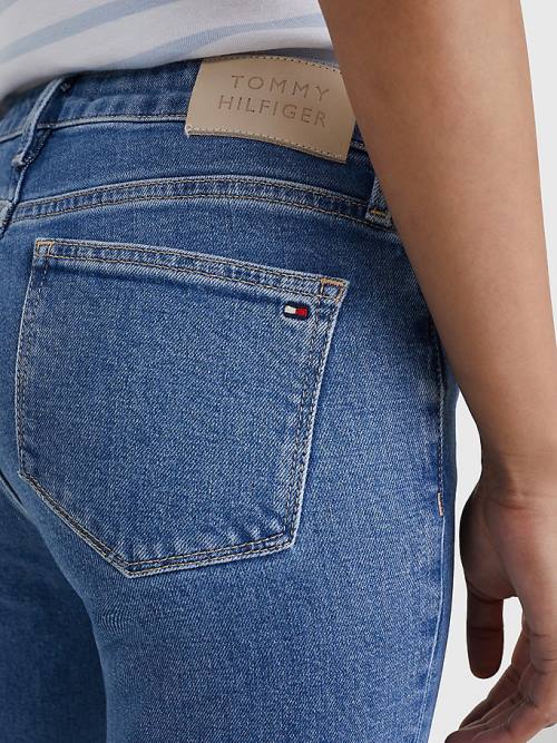 Denim Tommy Hilfiger Classics High Rise Straight Faded Women's Jeans | TH197YEI