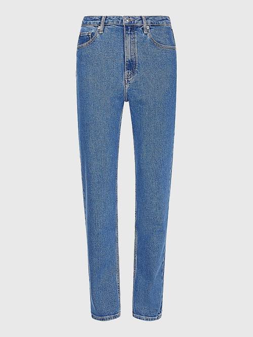 Denim Tommy Hilfiger Classics High Rise Straight Faded Women's Jeans | TH197YEI