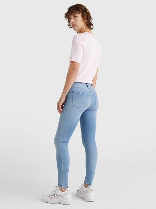 Denim Tommy Hilfiger Como Mid Rise Skinny TH Flex Women's Jeans | TH631THP