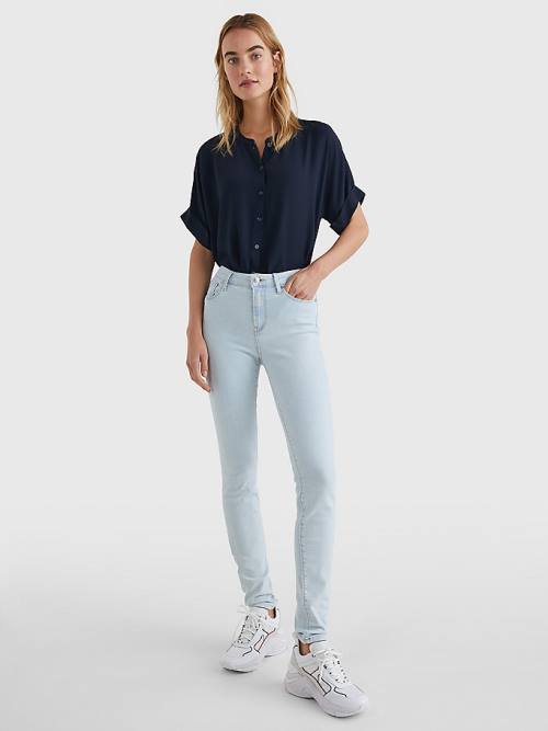 Denim Tommy Hilfiger Como Mid Rise Skinny Women's Jeans | TH721ECQ