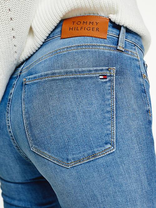 Denim Tommy Hilfiger Como Mid Rise Skinny TH Flex Women's Jeans | TH986MAP