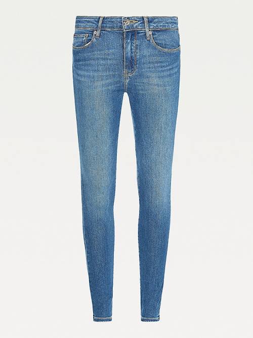 Denim Tommy Hilfiger Como Mid Rise Skinny TH Flex Women's Jeans | TH986MAP