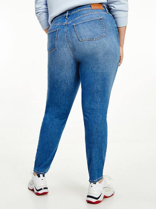 Denim Tommy Hilfiger Curve Harlem High Rise Super Skinny TH Flex Women's Jeans | TH548XAS