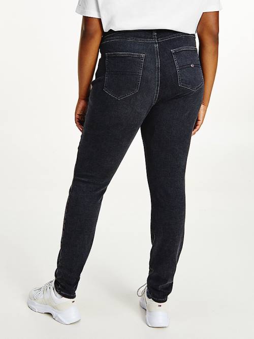 Denim Tommy Hilfiger Curve Melany Ultra High Rise Super Skinny Women's Jeans | TH732EOS