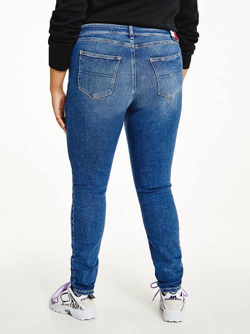 Denim Tommy Hilfiger Curve Melany Ultra High Rise Super Skinny Women's Jeans | TH936CLA