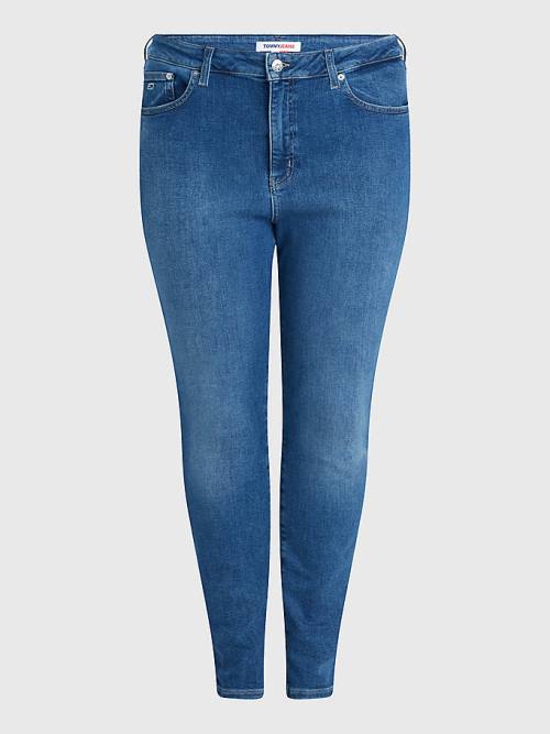 Denim Tommy Hilfiger Curve Melany Ultra High Rise Super Skinny Women's Jeans | TH936CLA