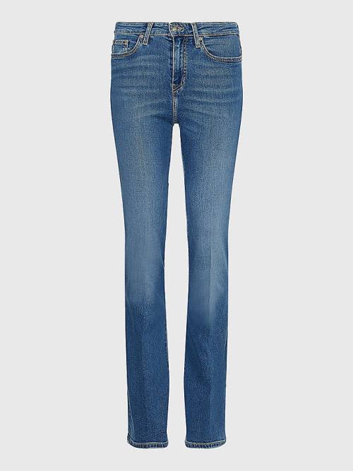 Denim Tommy Hilfiger Curve Mid Rise Bootcut Women\'s Jeans | TH896BEF