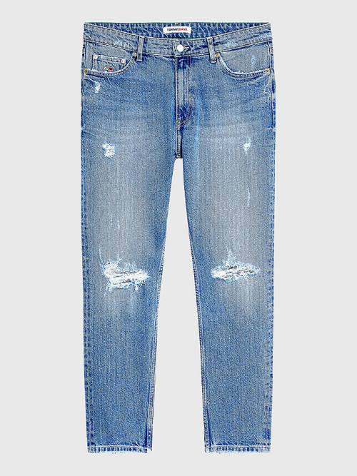 Denim Tommy Hilfiger Dan Tapered Distressed Men's Jeans | TH420JMH