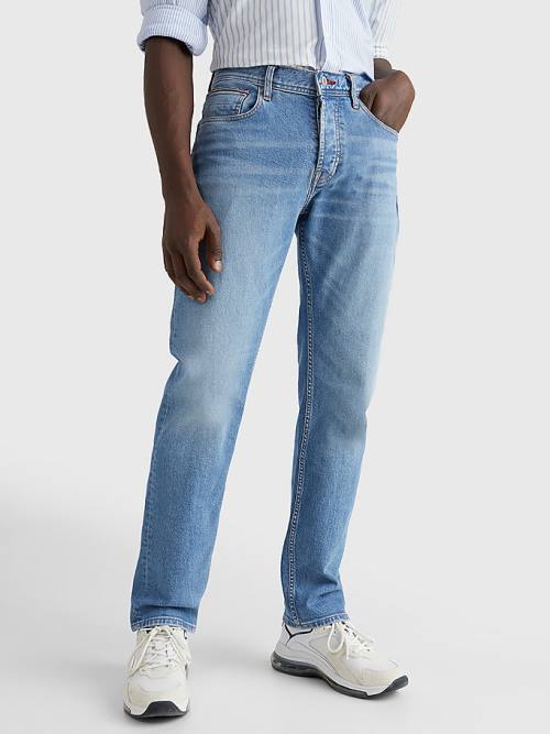 Denim Tommy Hilfiger Denton Straight Faded Men\'s Jeans | TH795BTS