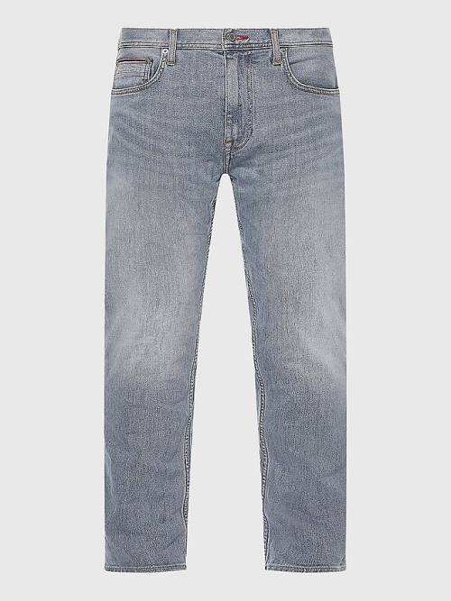 Denim Tommy Hilfiger Denton Straight Faded Men's Jeans | TH958NQC