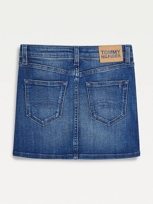 Denim Tommy Hilfiger Faded Regular Fit Denim Girls' Skirts | TH975GNV