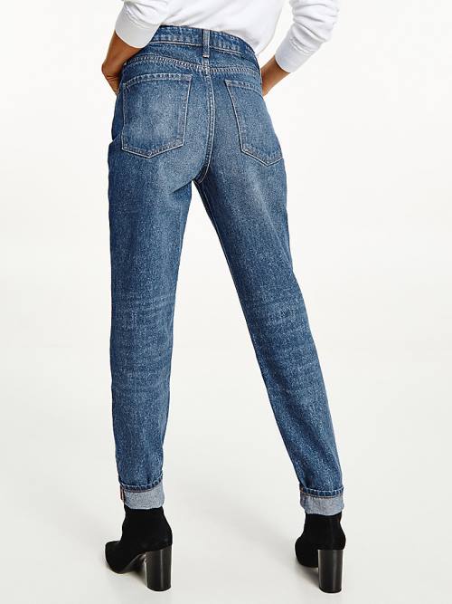 Denim Tommy Hilfiger Gramercy High Rise Tapered Mom Women's Jeans | TH279TID