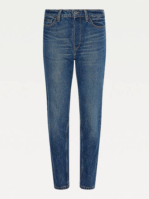 Denim Tommy Hilfiger Gramercy High Rise Tapered Mom Women's Jeans | TH279TID