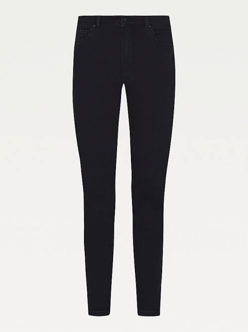 Denim Tommy Hilfiger Harlem High Rise Skinny TH Flex Black Women's Jeans | TH960XSB