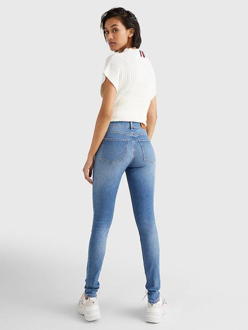 Denim Tommy Hilfiger Harlem High Rise Super Skinny TH Flex Women's Jeans | TH265NWB