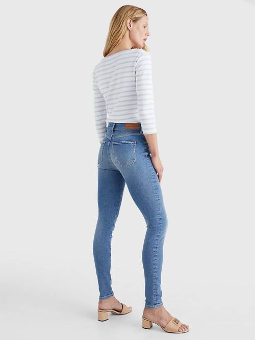 Denim Tommy Hilfiger Harlem High Rise Super Skinny Women's Jeans | TH756PXH