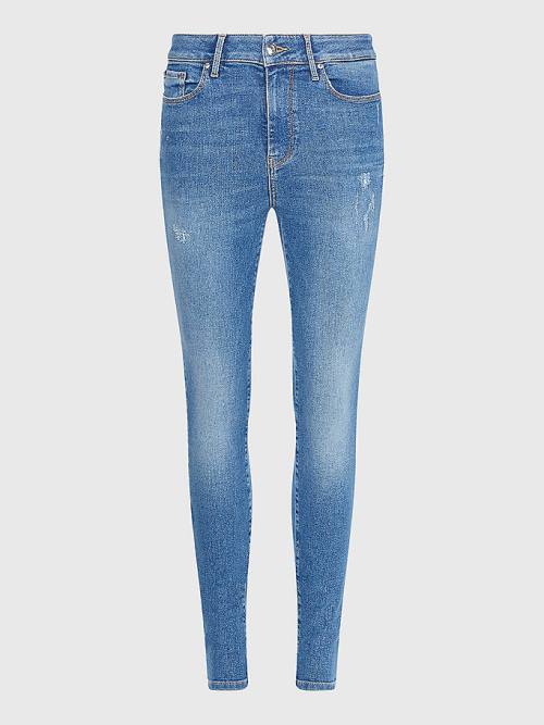 Denim Tommy Hilfiger Harlem High Rise Super Skinny Women's Jeans | TH756PXH