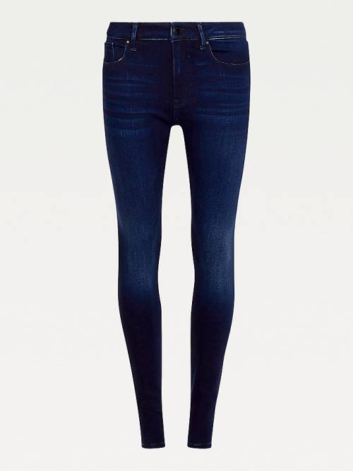 Denim Tommy Hilfiger Harlem High Rise Super Skinny Seamless Women's Jeans | TH938QZE