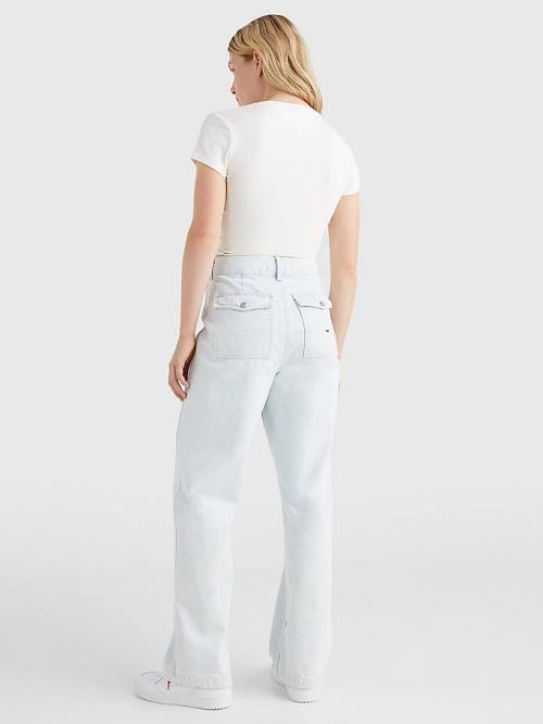 Denim Tommy Hilfiger Harper High Rise Straight Faded Women's Jeans | TH308HTQ