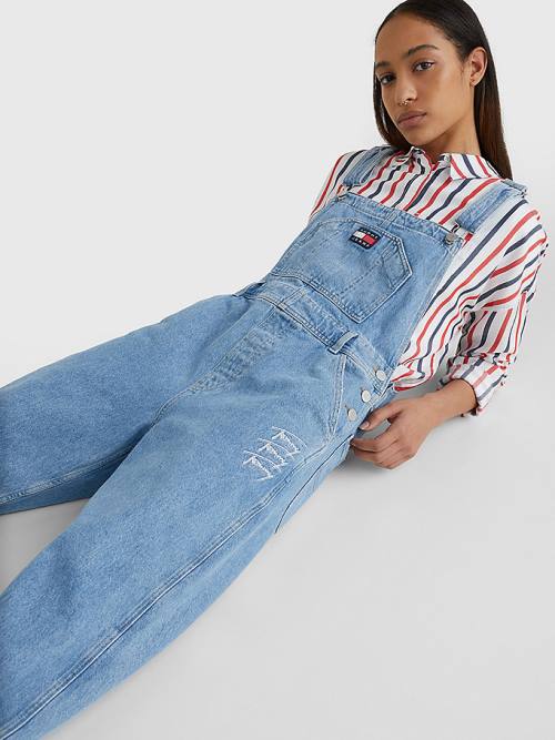 Denim Tommy Hilfiger Hemp Denim Dungarees Women's Jeans | TH034UOR