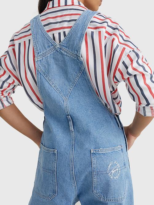 Denim Tommy Hilfiger Hemp Denim Dungarees Women's Jeans | TH034UOR