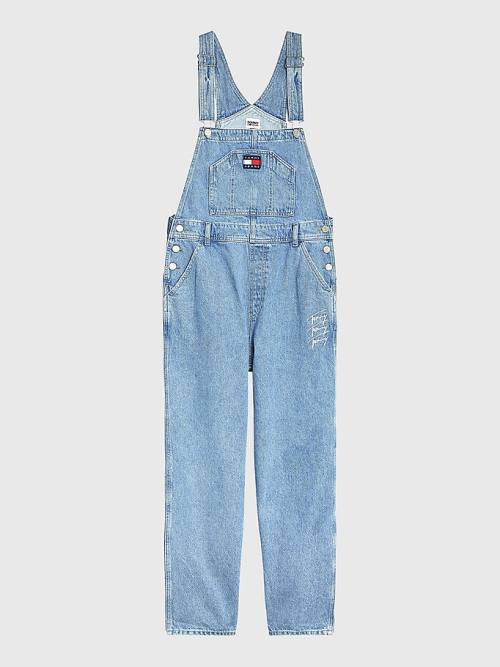 Denim Tommy Hilfiger Hemp Denim Dungarees Women's Jeans | TH034UOR