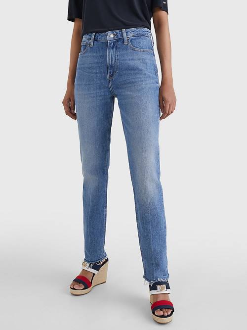 Denim Tommy Hilfiger High Rise Slim Faded Women\'s Jeans | TH306NZQ