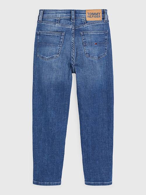 Denim Tommy Hilfiger High Rise Tapered Girls' Jeans | TH259VAL