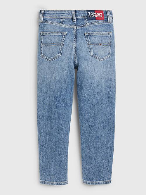 Denim Tommy Hilfiger High Rise Tapered Girls' Jeans | TH691CSW