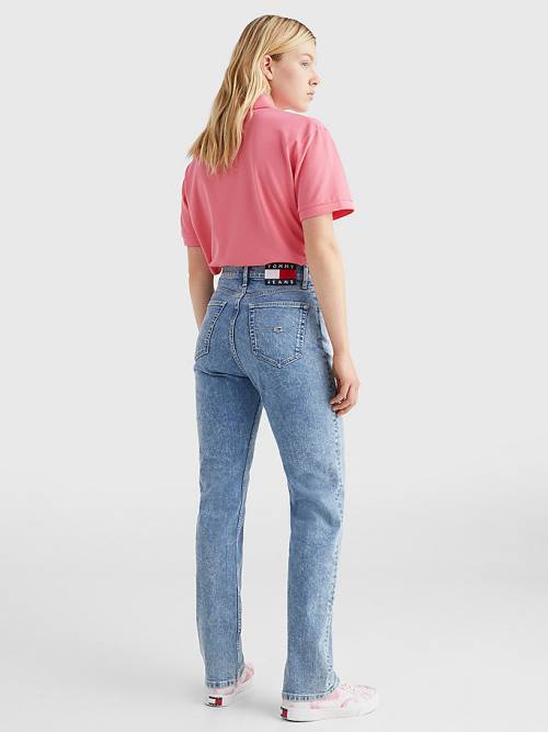 Denim Tommy Hilfiger Julie Ultra High Rise Straight Women's Jeans | TH519BCK